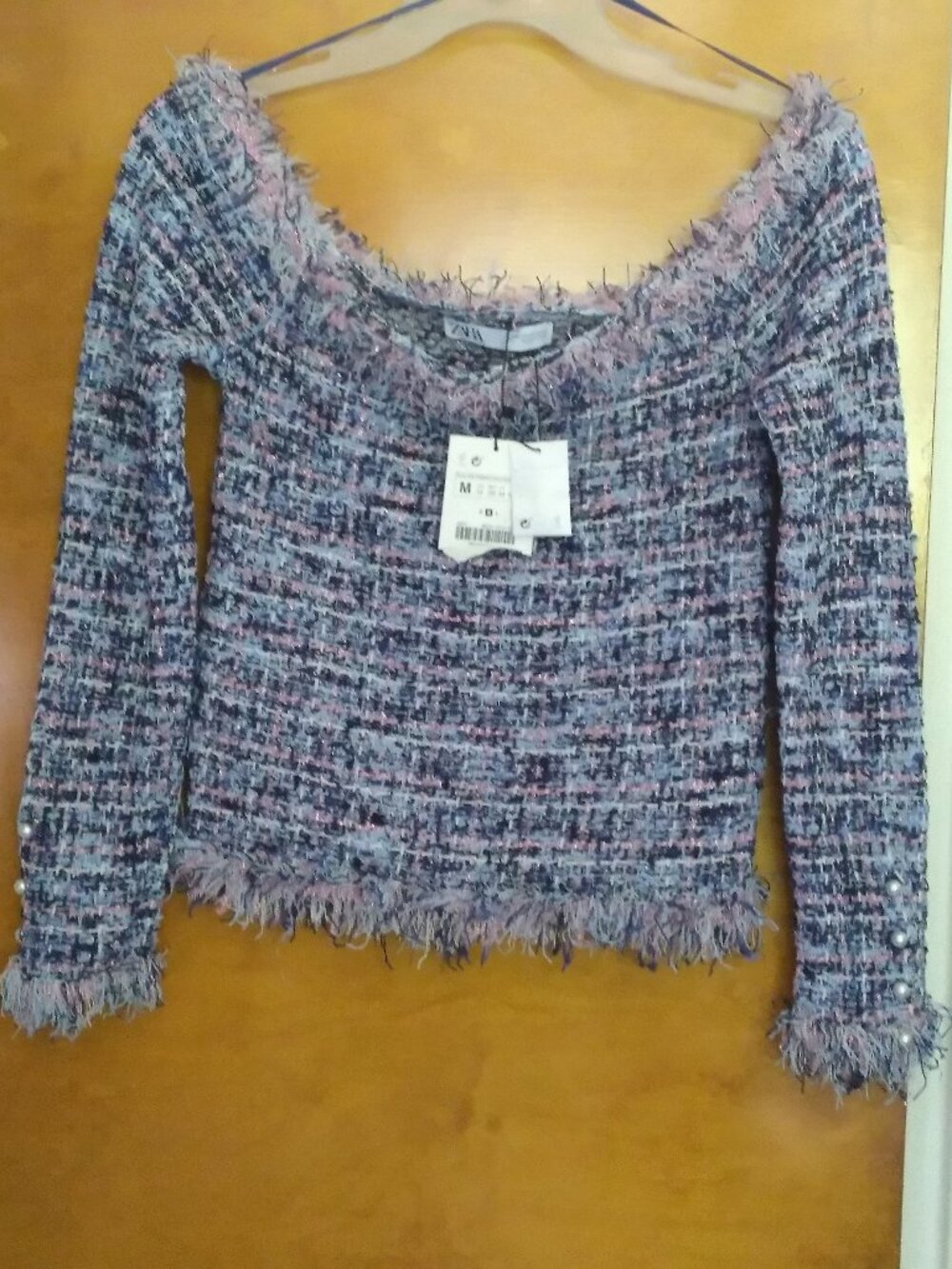 NWT Zara off the shoulder top - Size Medium